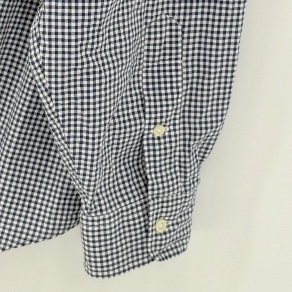 Ralph Lauren 2XB‎ Big & Tall Gingham Button Down Navy Pink Pony Classic Fit